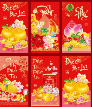 Lì xì chiêu tài đón lộc  Bao lì xì tài lộc dồi dào