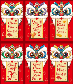 Bao lì xì Tết tấn tài tấn lộc vạn sự như ý