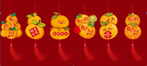 Phụ kiện trang trí treo tường hình cam bưởi cute đáng yêu mới nhất