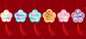 Phụ kiện treo cành liễu hình bông đào mẫu mới nhất