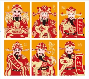 Bao lì xì hình ông thần tài mới nhất và đẹp nhất