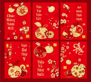 Bao lì xì đỏ truyền thống rất phù hợp mừng tuổi cho trẻ em mới