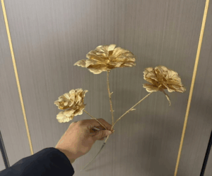 Phụ kiện treo trang trí phòng Hoa mẫu đơn ba bông mới nhất