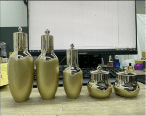 Lọ chiết nước hoa thủy tinh hình bầu dục mới