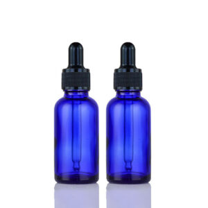 Chai lọ thủy tinh mới, chai xịt toner chống ánh sáng xanh, chai mỹ phẩm Sản phẩm thu nhỏ màu đen dọc chi tiết thủy tinh mới