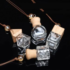 Lọ thơm treo xe hơi có nhiều kiểu dáng, chai tinh dầu nước hoa thủy tinh dày mẫu mới nhất chai rỗng