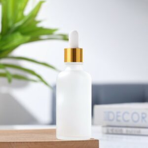 Chai chiết vòng vàng ống nhỏ gốc nhựa trắng chai mờ thủy tinh mẫu mới nhất