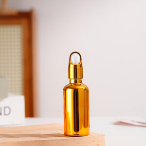 Chai bảo mỹ phẩm, chai lotion, chai rỗng dùng để nạp lại thùng hoa vàng đầu nhỏ bằng nhựa trắng chai mạ vàng thủy tinh mẫu mới