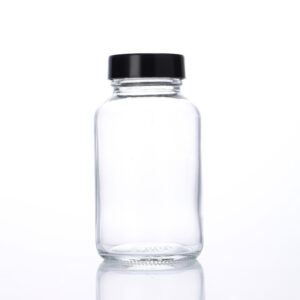 Chai thủy tinh trong suốt đựng thực phẩm bổ sung, chai kín mờ đựng đồ uống mới nhất