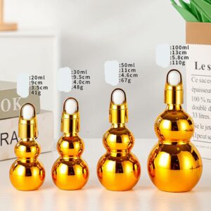 Mẫu lọ chiết bầu mạ điện giỏ hoa vàng thủy tinh mới