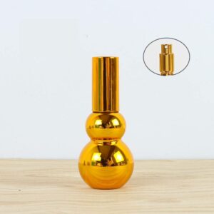 Chai tinh dầu thủy tinh hình kết quả bầu đôi mạ vàng bầu mạ điện đầu tô kem dưỡng da thủy tinh mới nhất