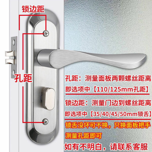 Khóa tay nắm cửa phòng tắm bằng inox