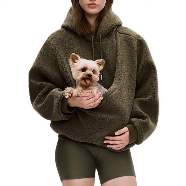 Áo hoodie nữ có mũ và túi lông xù (mẫu YYB1988)