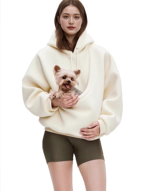 Áo hoodie nữ có mũ và túi lông xù (mẫu YYB1988)