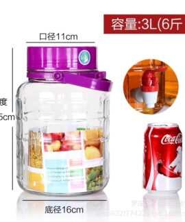 Bình Thủy Tinh Ngâm Rượu Thân Dày