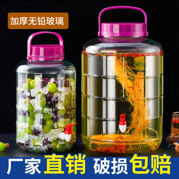 Bình Thủy Tinh Ngâm Rượu Thân Dày