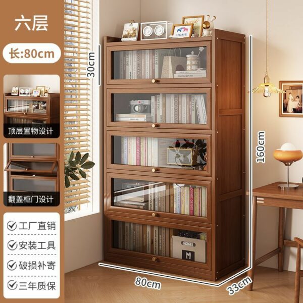 Tủ Sách Cửa Trong Suốt Hoặc Cửa Sọc