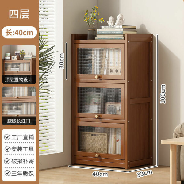 Tủ Sách Cửa Trong Suốt Hoặc Cửa Sọc