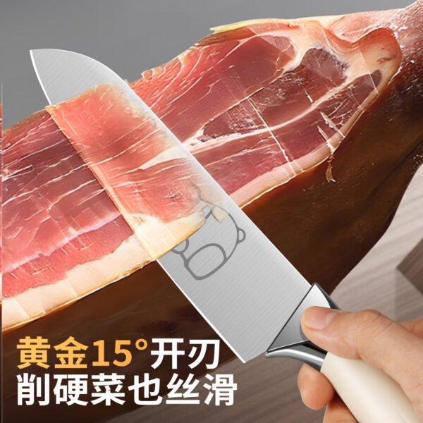 Bộ dao inox, thớt hai mặt và giá đỡ 4–6 món