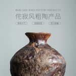 Bình hoa gốm sứ thiền ý dáng chum cổ