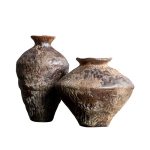 Bình hoa gốm sứ thiền ý dáng chum cổ