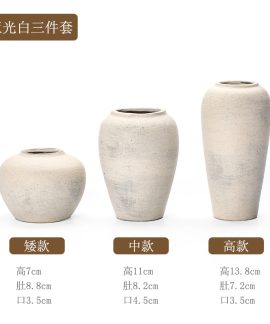 Bộ ba bình hoa gốm sứ phối chiều cao