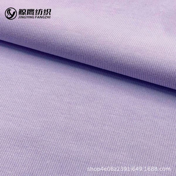 Vải thun cotton polyester dệt sợi đôi 32s khổ 190 cm