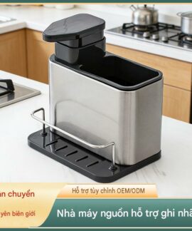 Ống đũa và giá dao inox nhiều phiên bản, từ một món đến bộ ba trong một