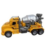 Xe trộn bê tông biến hình robot chạy quán tính