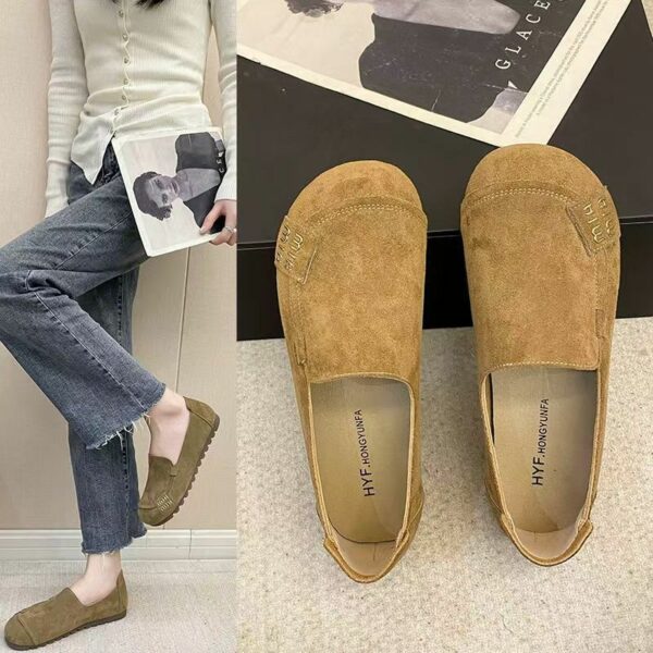 Giày vải nữ đế mềm xỏ chân