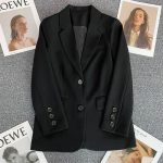 Áo blazer nữ hai cúc, mẫu 03