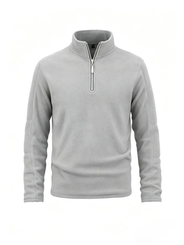 Áo hoodie nam nỉ lông cừu cổ đứng dày ấm
