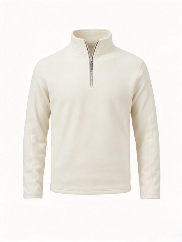 Áo hoodie nam nỉ lông cừu cổ đứng dày ấm