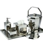 Bộ phụ kiện phòng tắm thép không gỉ bề mặt gương