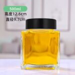 Chai Thủy Tinh Vuông Dẹt Đựng Mật Ong