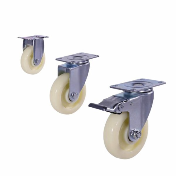 Bánh xe đẩy nylon tải trung
