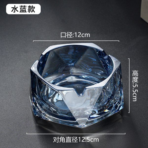 Gạt tàn thủy tinh lục giác và tròn