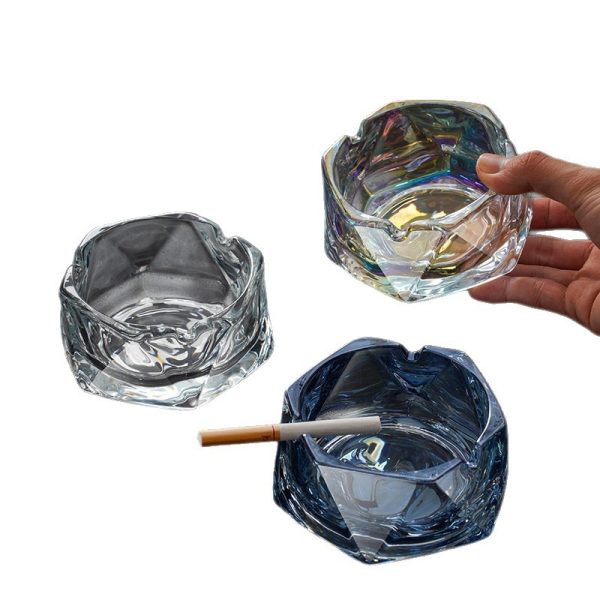 Gạt tàn thủy tinh lục giác và tròn