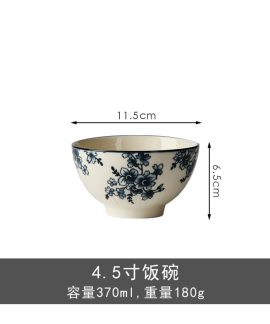 Đĩa sứ hoa văn xanh dưới men Phồn Hoa