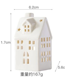 Nhà sứ rỗng trang trí đặt nến và hương