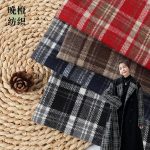 Vải dạ kẻ ô sợi tổng hợp mã Y-951059