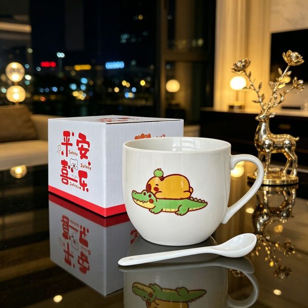Cốc sứ hoạt hình capybara 180 ml