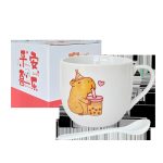 Cốc sứ hoạt hình capybara 180 ml