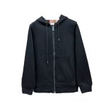 Áo hoodie nam cardigan khóa kéo thêu logo