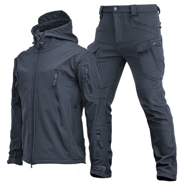 Bộ áo quần khoác nam softshell ngụy trang