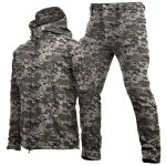 Bộ áo quần khoác nam softshell ngụy trang