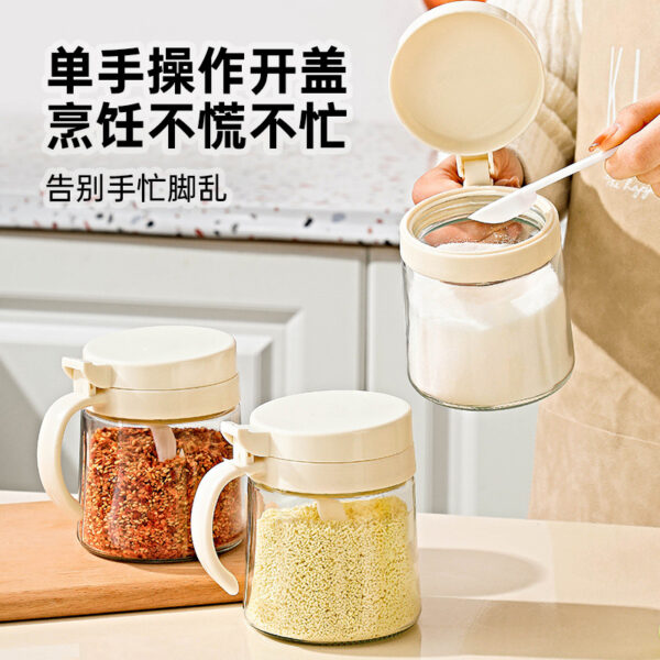 Bộ Hũ Thủy Tinh Đựng Gia Vị 400 ml