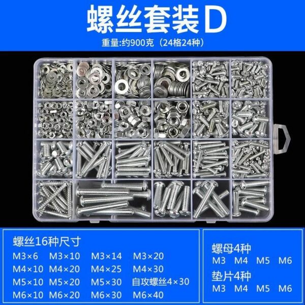 Hộp Vít Đai Ốc Gia Dụng M3–M6