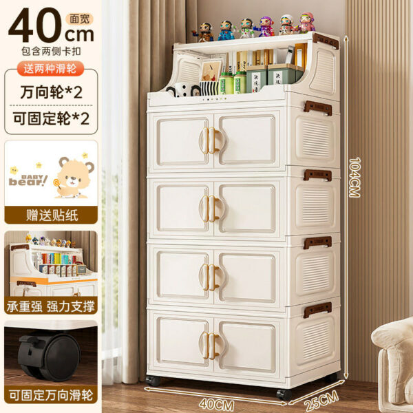 Tủ kệ gấp nhiều tầng đựng quần áo và đồ ăn nhẹ