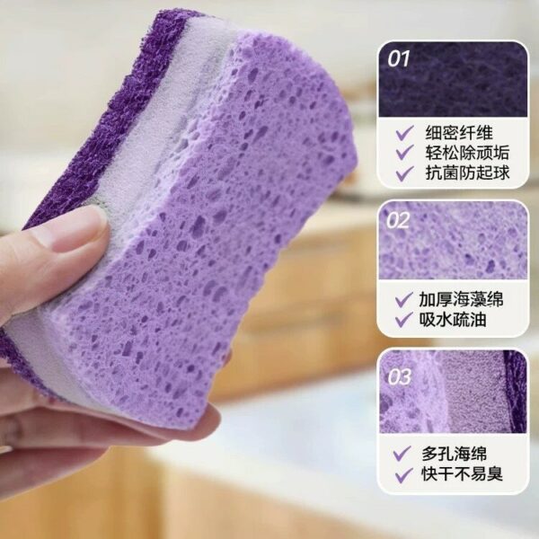 Miếng rửa bát bọt biển rong biển hai mặt
